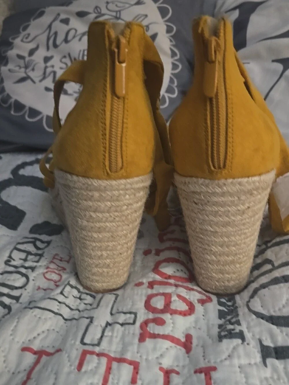 torrid Mustard Yellow Strappy Espadrille Wedge Sandals